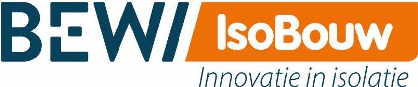 Logo BEWI IsoBouw met payoff Innovatie in isolatie