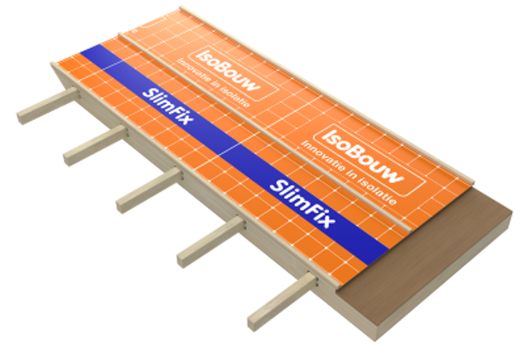 Packshot van een SlimFix XT dakelement met een kopgevel-overstekvoorziening en een gootverjonging.