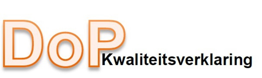 Logo van de DoP kwaliteitsverklaring