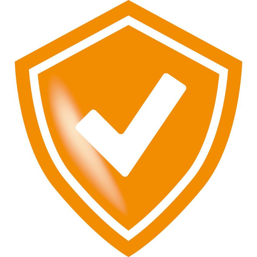 Icoontje van een vink in een schild