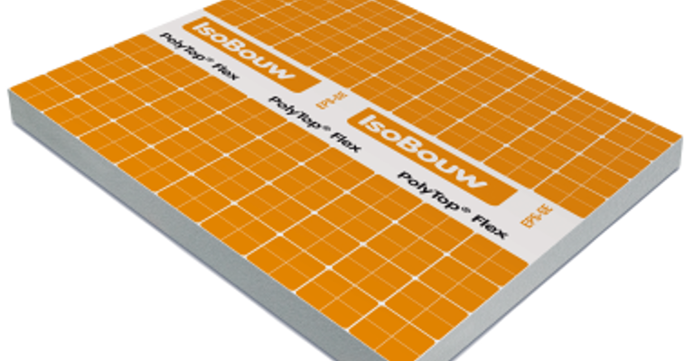 Packshot van een PolyTop HR Flex plat dak isolatieplaat