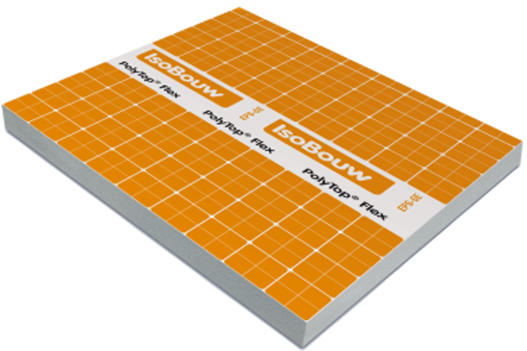 Packshot van een PolyTop HR Flex plat dak isolatieplaat