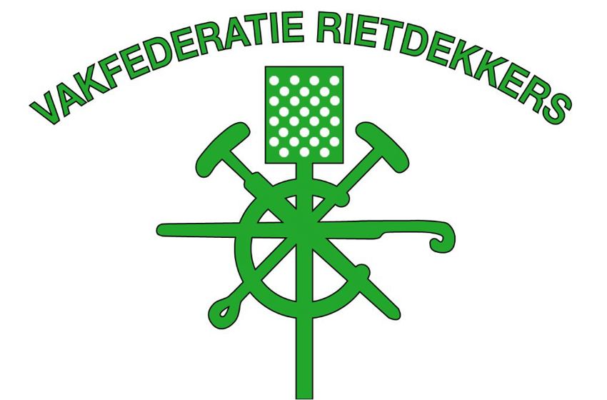 Het logo van Vakfederatie Rietdekkers