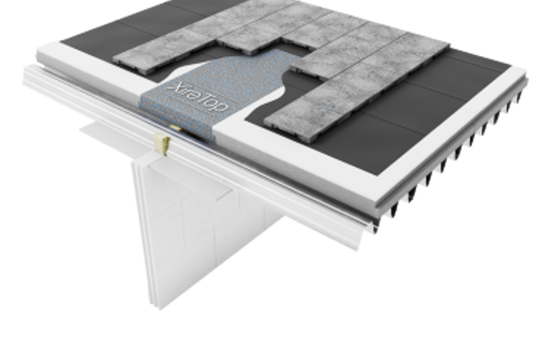 Packshot van XireTop brandveilige isolatie in de toepassing voor WBDBO-detail.