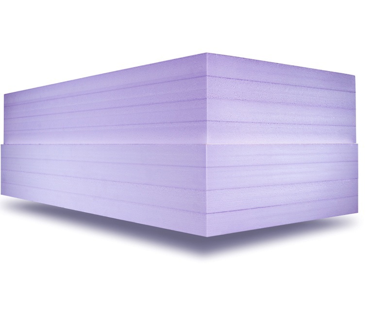 Packshot van een XPS EVO meerlaagse isolatieplaat.